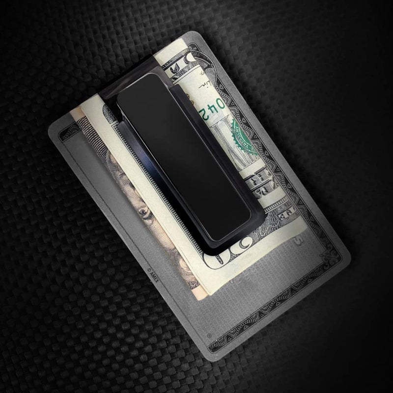 M-Clip Aluminum Blackout Money Clip - Cash and Credit Card Holder for Men - Minimalist Slim Wallet Alternative - Image 5